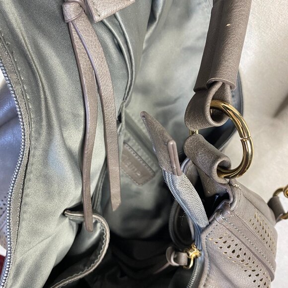 KILAMAL Purse Vegan Faux Leather Hobo Bag Gray with Handle and Adjustable Strap - Picture 10 of 11